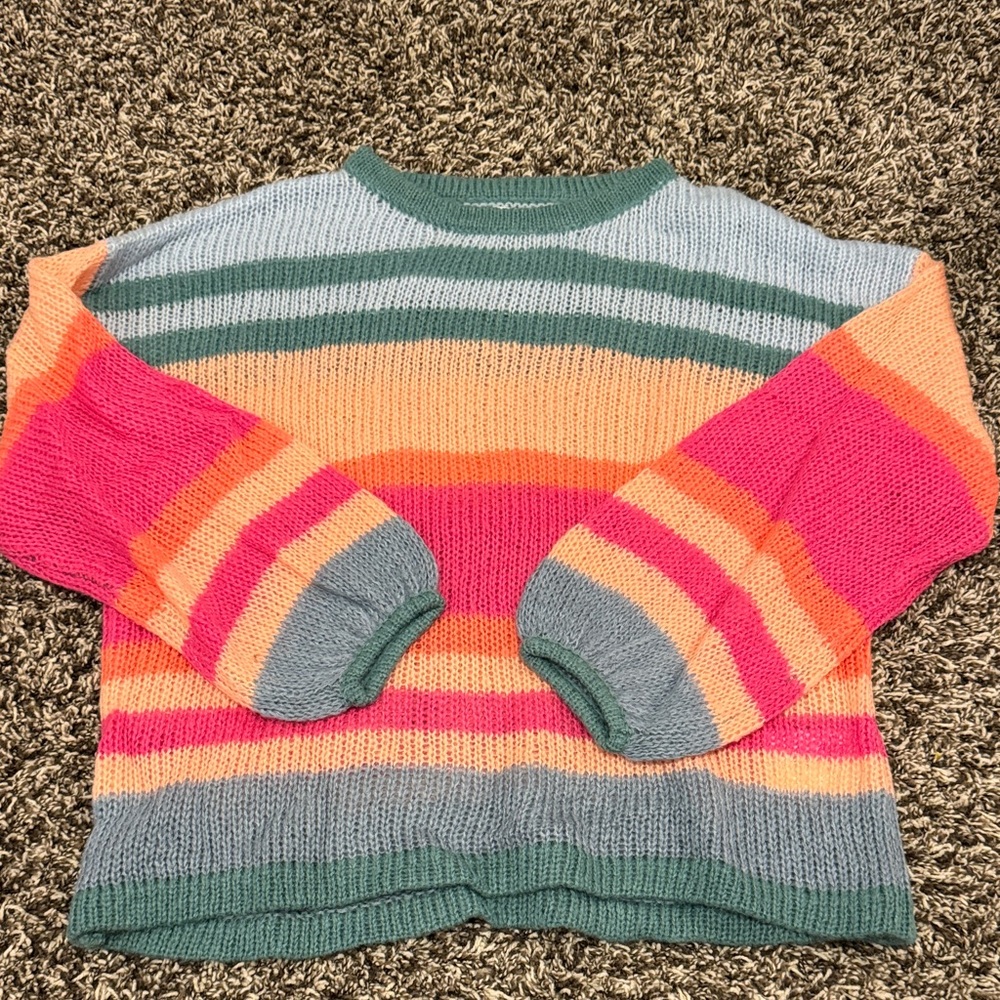 Altar'd State Multicolor Striped Sweater